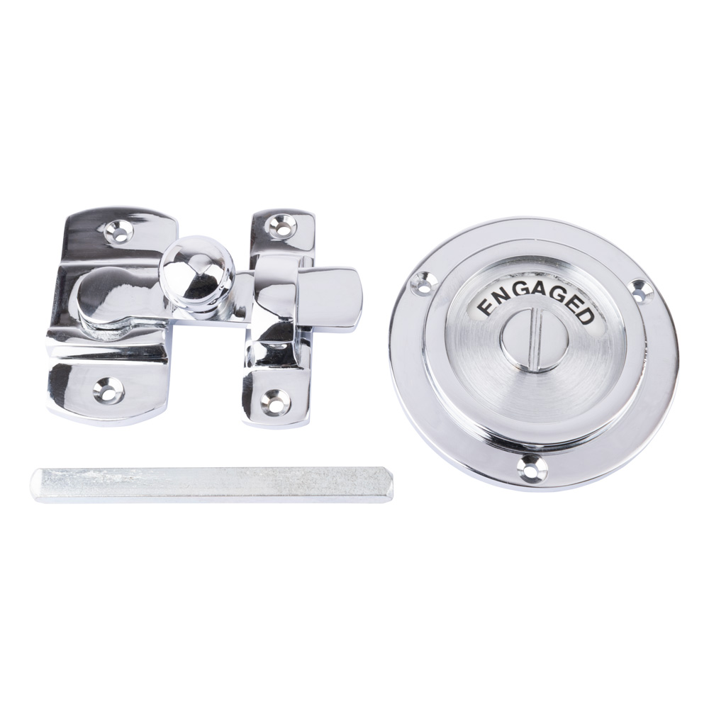 Dart Period Privacy Indicator Bolt - Polished Chrome